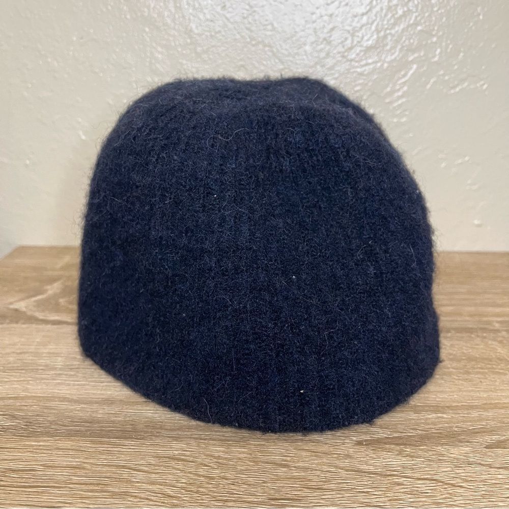 Black wool cap hat beanie